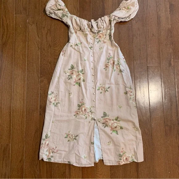 knee length dresses for ladies Altar'd State Rose Floral Maxi Dress NWT – Our Sunshine Boutique